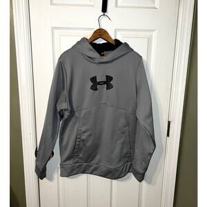 Men's UA logo Pullover gray logo Hoodie size S